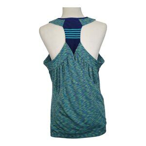 K-Swiss Athletic Tank Top Size Large Wrap‎ Detail in Back Blue Green